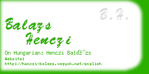 balazs henczi business card